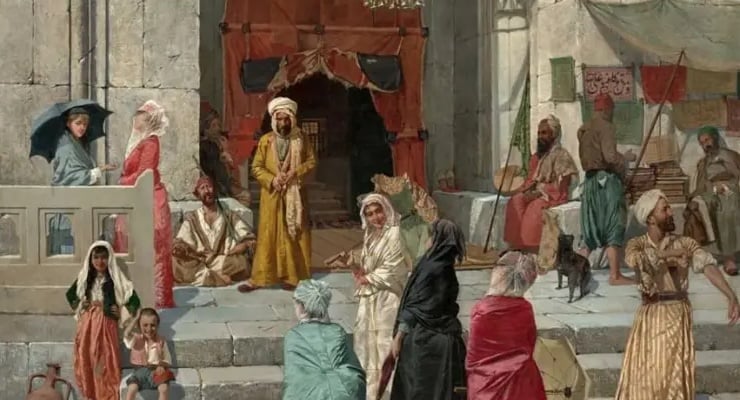 Osman Hamdi Bey'in 'Cami Kapısı' tablosu 3,7 milyon sterline satıldı