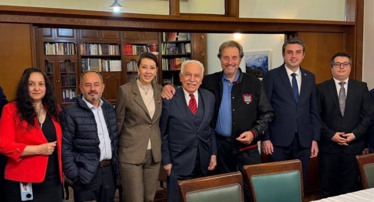 Doğu Perinçek, Musk'ın babasını ağırladı