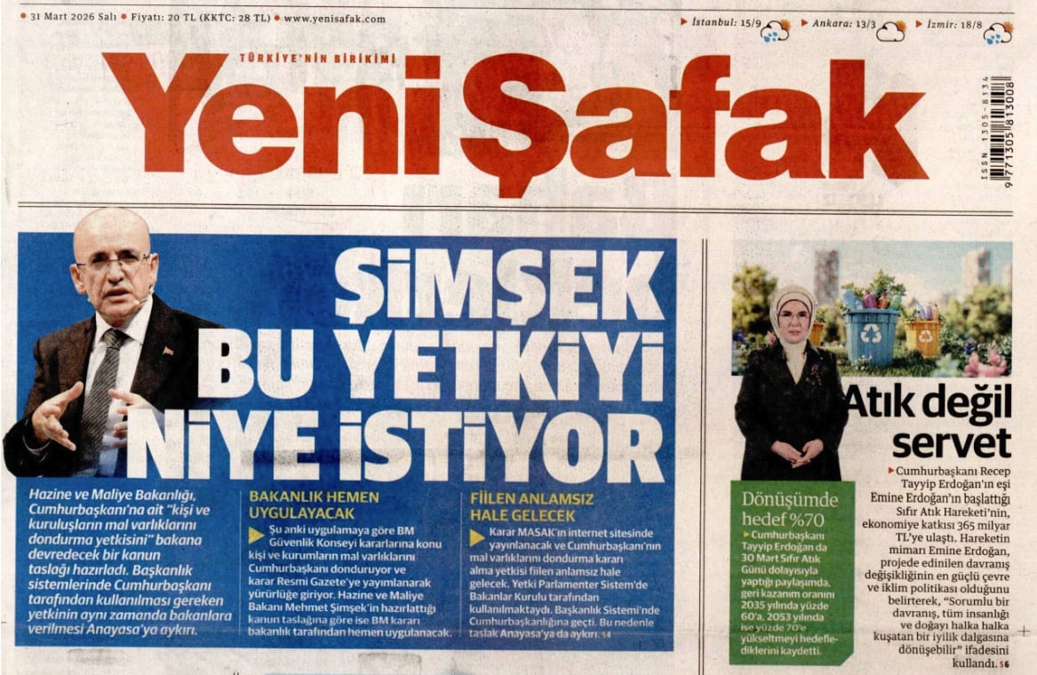 MASAK, Yeni Şafak'a Mehmet Şimşek'in yetkiyi neden istediğini açıkladı