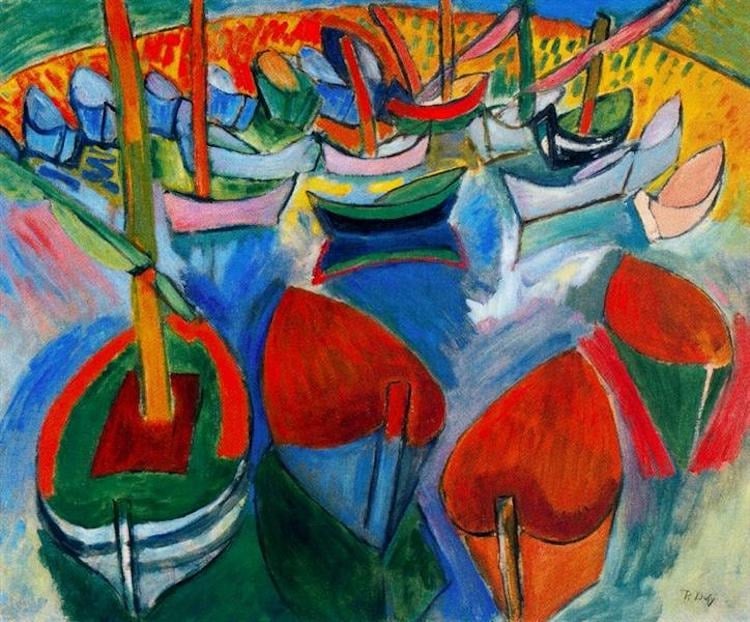 Çerçeve | Martigues'deki Kayıklar – Raoul Dufy