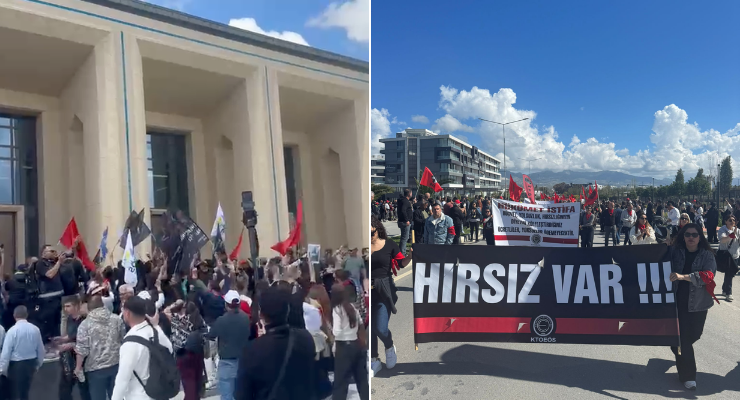 KKTC'de kriz: Halk, meclisi bastı