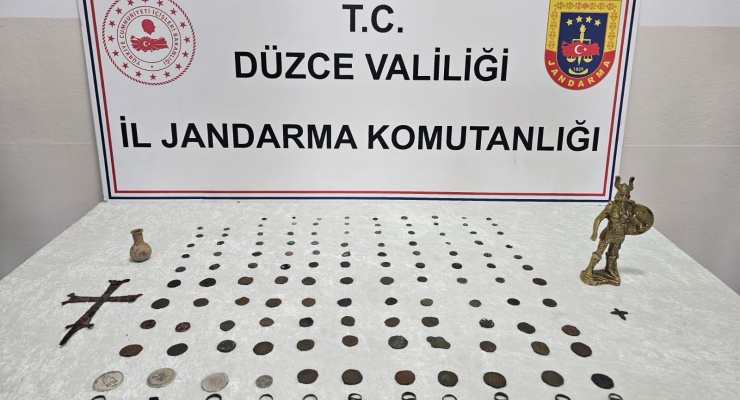 Düzce'de tarihi eser operasyonu: İki kişi gözaltında
