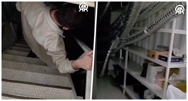 AA: Tepebaşı Belediyesi özel kalem müdürünün bahçesinde 'gizli oda' bulundu