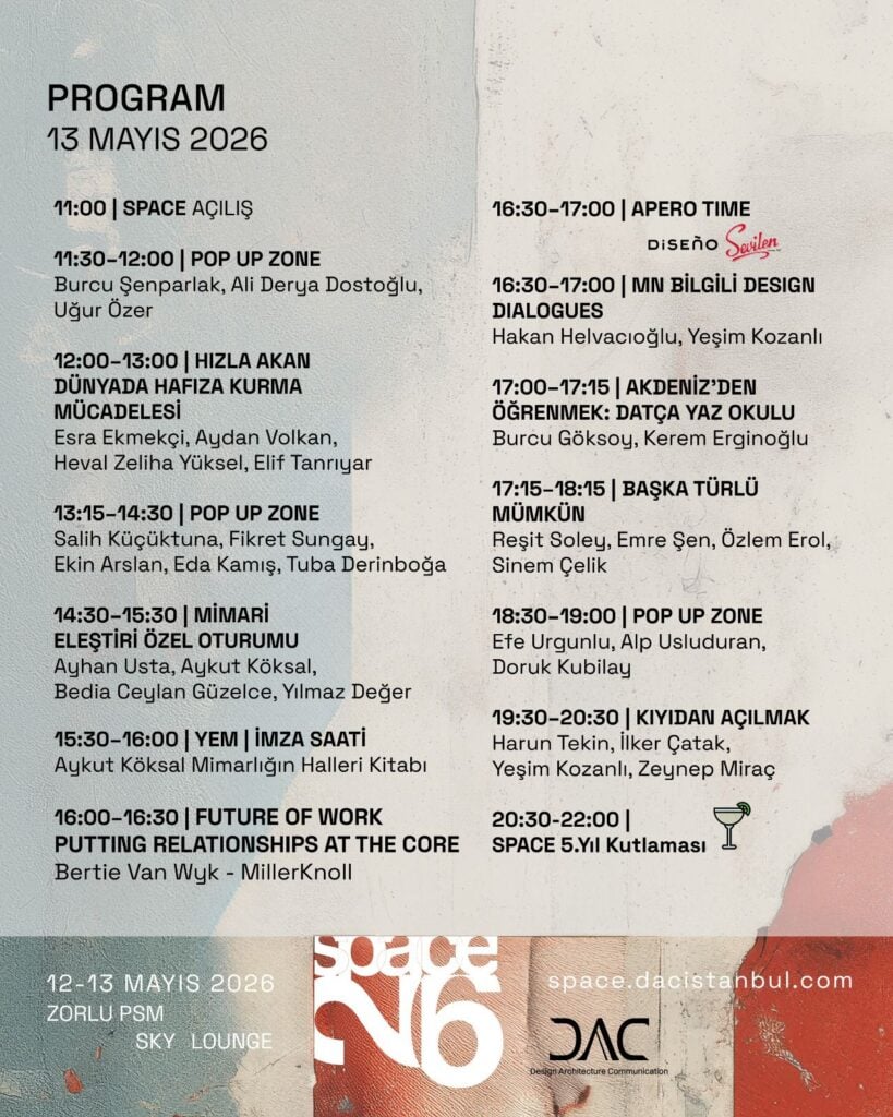 Event program poster for May 12–13, 2016, listing talks and times across two columns.