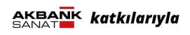 AKBANK SANAT logosu ve yanında 'katkılarıyla' yazısı